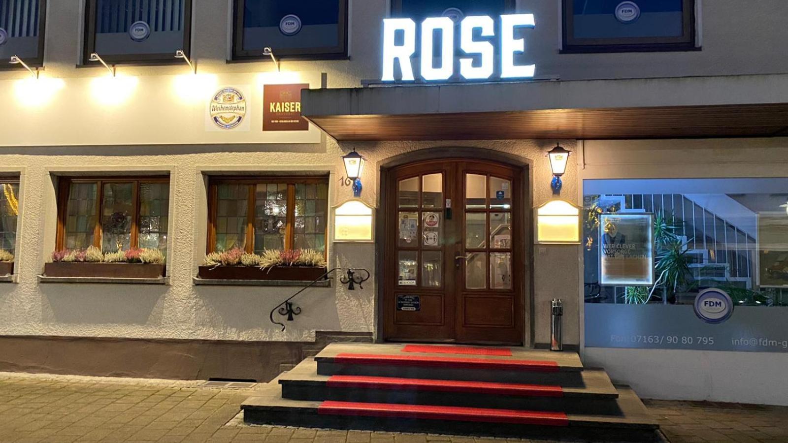 Hotel Goldene Rose Ebersbach an der Fils Exterior photo